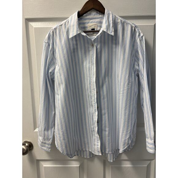 Universal Thread Blue & White oversized Button Up M - Picture 1 of 4